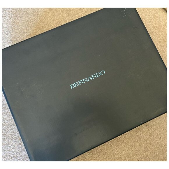 Anthropologie x Bernardo NWT $288 Booties Felix Black Suede Western Size 7.5M - Picture 6 of 8